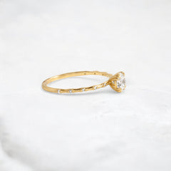 golden-lace-round-cut-pave-moissanite-engagement-ring-0.5-ct-yellow-gold-gemfora-2