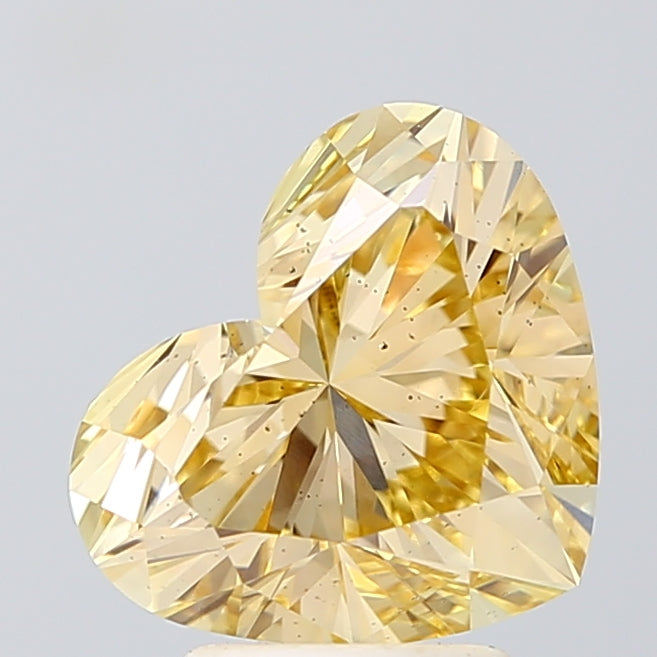 HT  CT Fancy Intense Yellow SI1 Lab Grown Diamond
