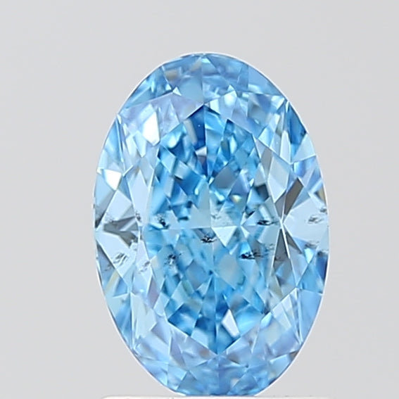 OV  CT Fancy Vivid Blue SI1 Lab Grown Diamond