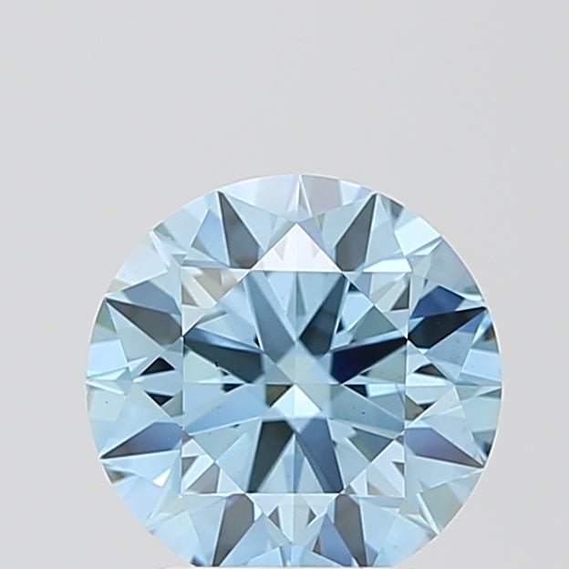 RD  CT Fancy Vivid Blue VS1 Lab Grown Diamond