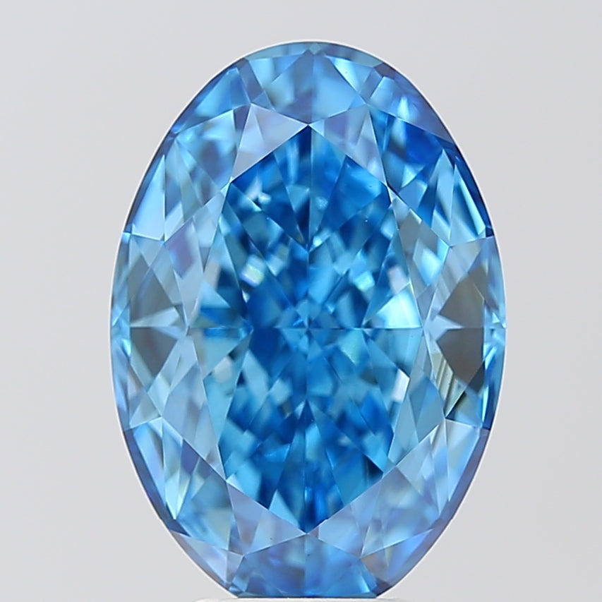 OV  CT Fancy Vivid Blue SI1 Lab Grown Diamond