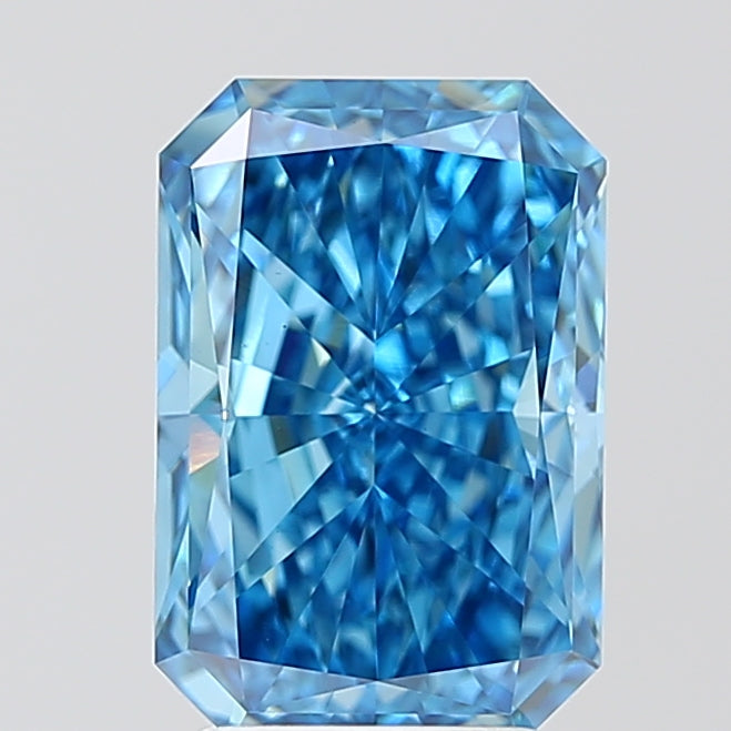 RAD  CT Fancy Vivid Blue VVS2 Lab Grown Diamond