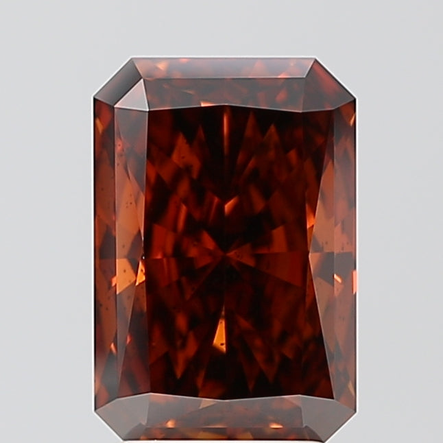 RAD  CT Fancy Intense Brownish Orange SI2 Lab Grown Diamond