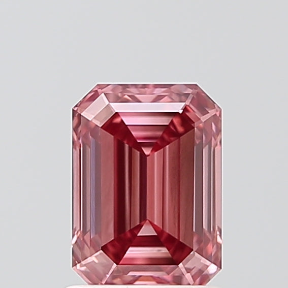 EM  CT Fancy Vivid Brownish Pink SI1 Lab Grown Diamond