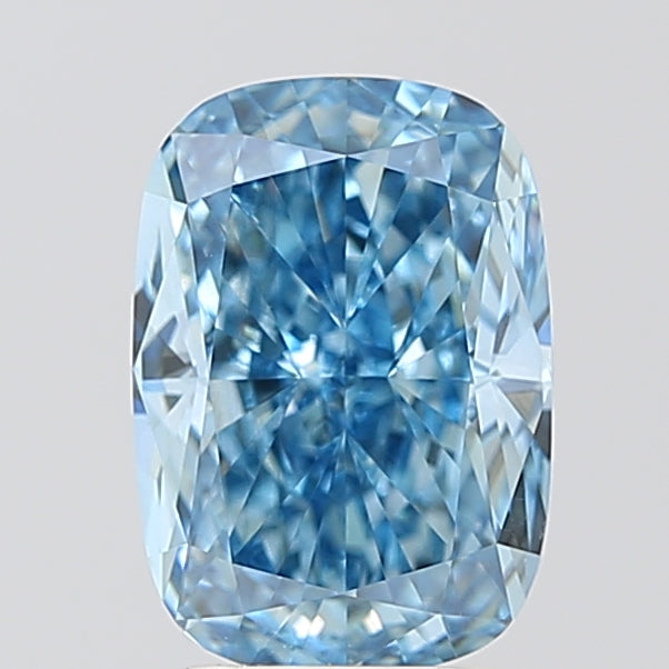 CU  CT Fancy Vivid Blue VVS2 Lab Grown Diamond