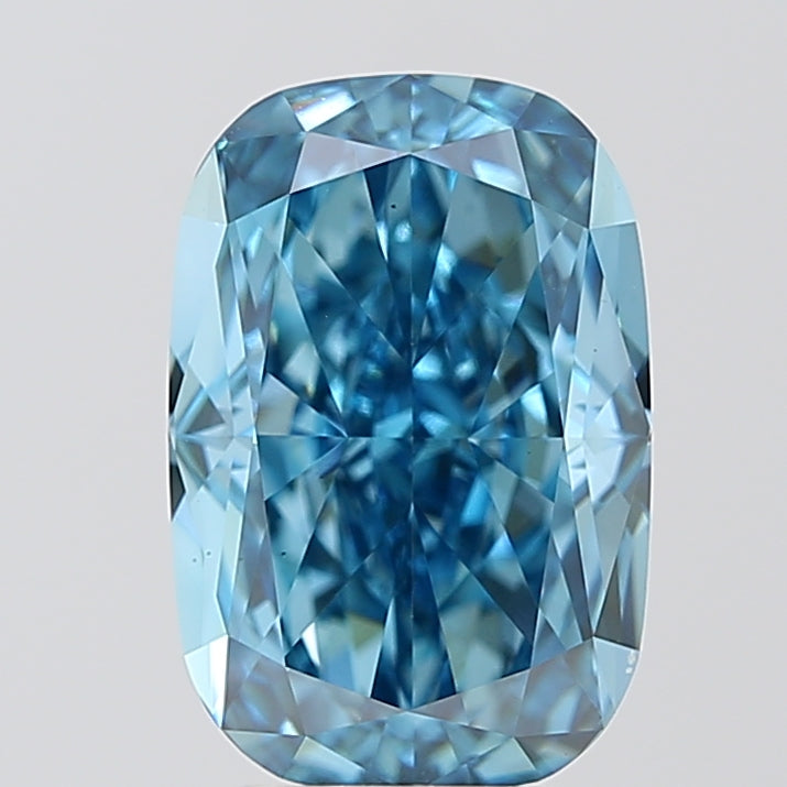 CU  CT Fancy Vivid Blue VS1 Lab Grown Diamond