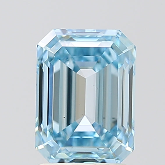 EM  CT Fancy Vivid Blue VS2 Lab Grown Diamond