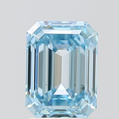 EM  CT Fancy Vivid Blue VS2 Lab Grown Diamond