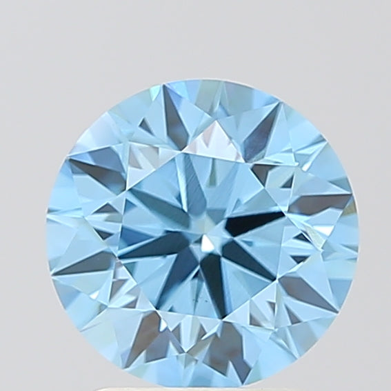 RD  CT Fancy Vivid Blue VS1 Lab Grown Diamond