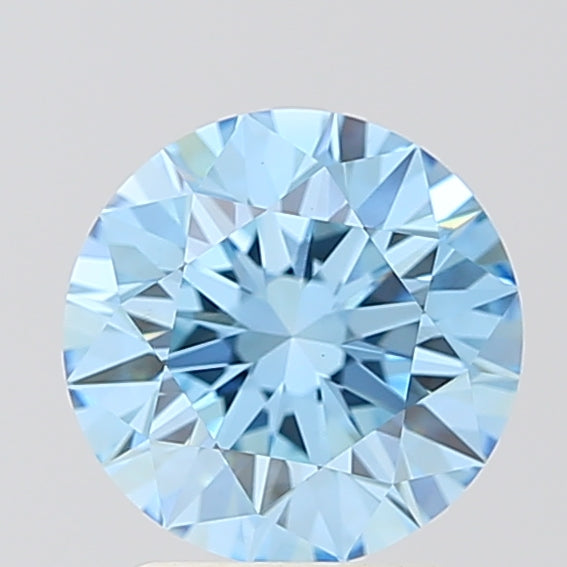 RD  CT Fancy Vivid Blue VS1 Lab Grown Diamond