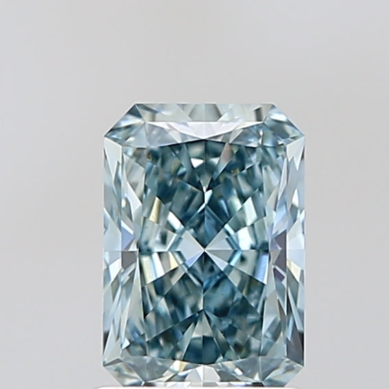 RAD  CT Fancy Intense Greenish Blue VVS2 Lab Grown Diamond