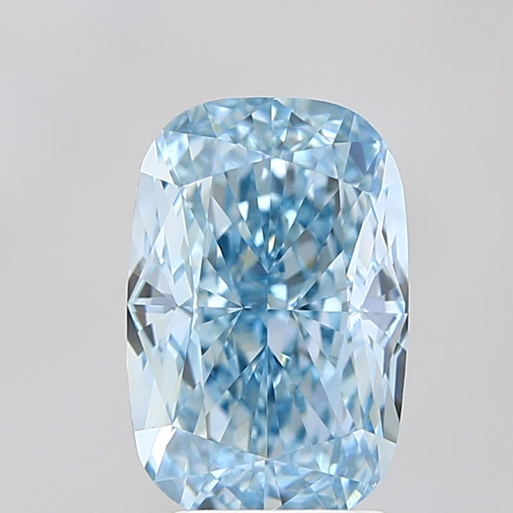 CU  CT Fancy Vivid Blue VVS2 Lab Grown Diamond