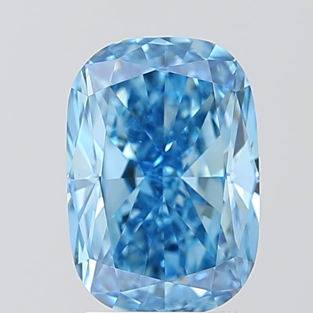 CU  CT Fancy Vivid Blue VVS2 Lab Grown Diamond