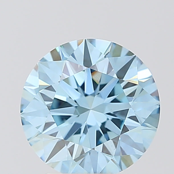 RD  CT Fancy Vivid Blue VS1 Lab Grown Diamond