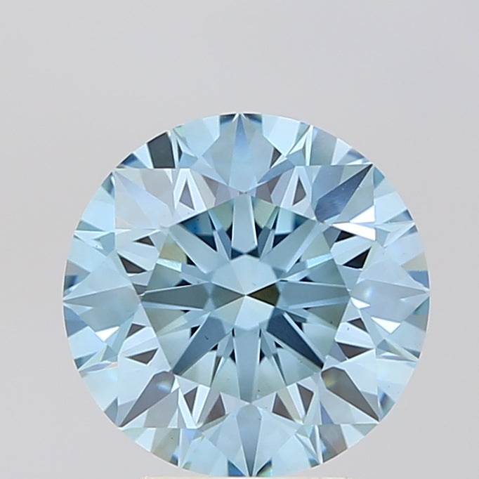 RD  CT Fancy Vivid Blue VS1 Lab Grown Diamond