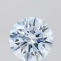 RD  CT Fancy Intense Blue SI1 Lab Grown Diamond