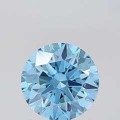 RD  CT Fancy Vivid Blue VVS2 Lab Grown Diamond