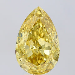 PEAR  CT Fancy Intense Yellow VS1 Lab Grown Diamond