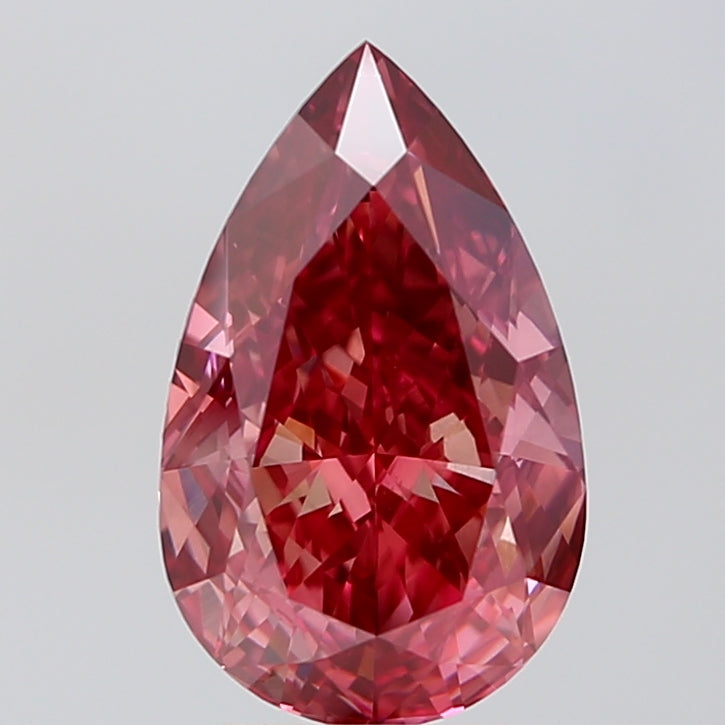 PEAR  CT Fancy Vivid Pink VS1 Lab Grown Diamond