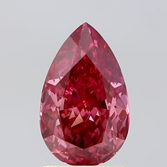 PEAR  CT Fancy Deep RED Pink VS1 Lab Grown Diamond