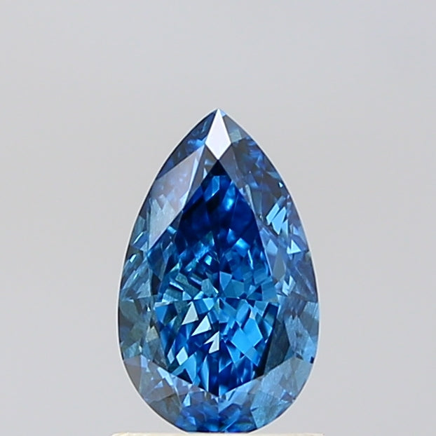PEAR  CT Fancy Vivid Blue SI1 Lab Grown Diamond