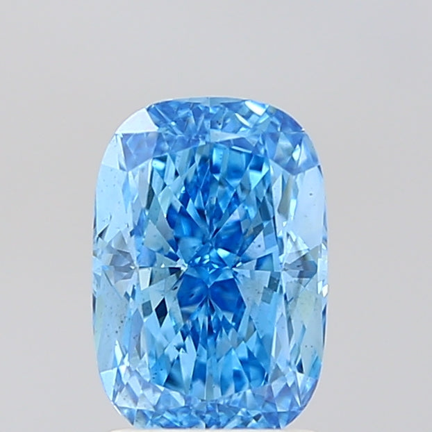 CU  CT Fancy Vivid Blue VS2 Lab Grown Diamond