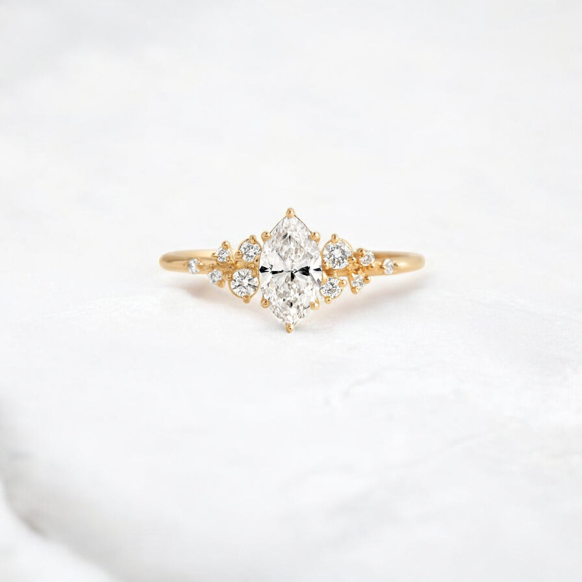 handmade-0-50-ct-marquise-cut-moissanite-cluster-engagement-yellow-gold-ring-gemfora