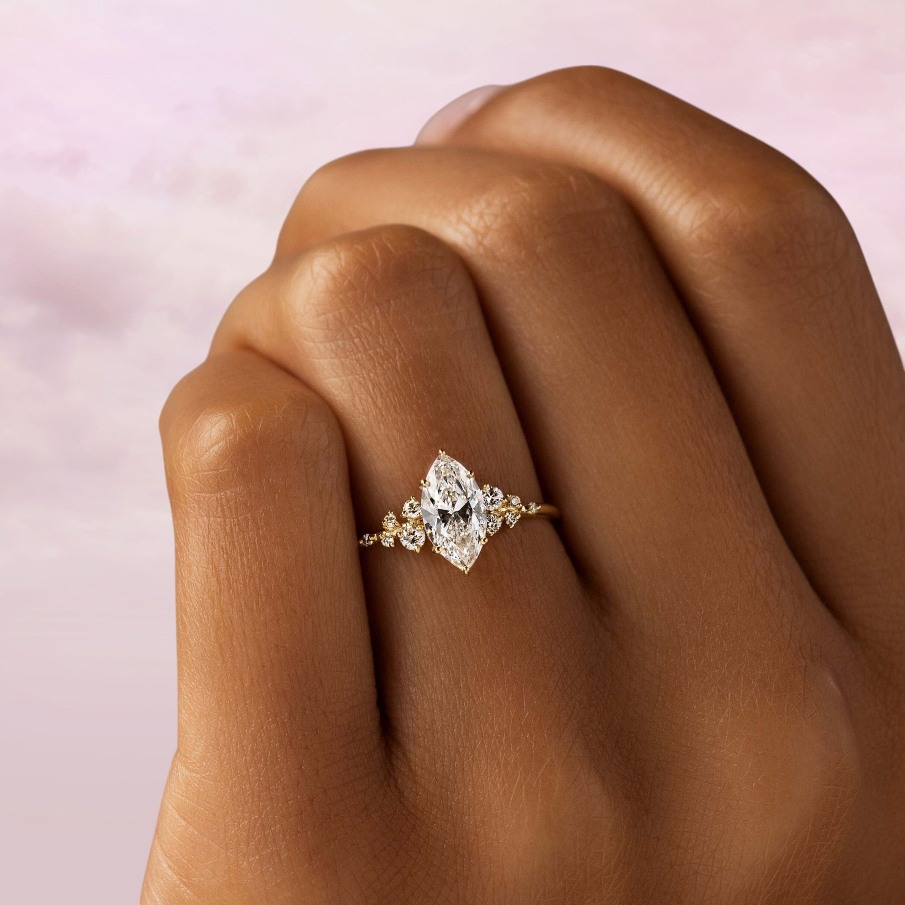 handmade-0-90-ct-marquise-cut-moissanite-cluster-engagement-yellow-gold-ring-gemfora