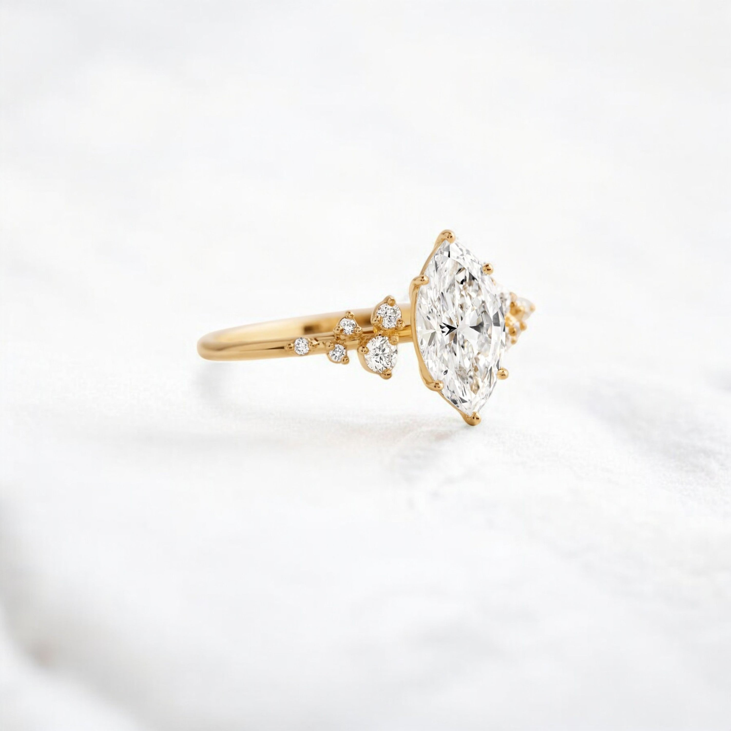 handmade-1-03-ct-marquise-cut-moissanite-cluster-engagement-yellow-gold-ring-gemfora