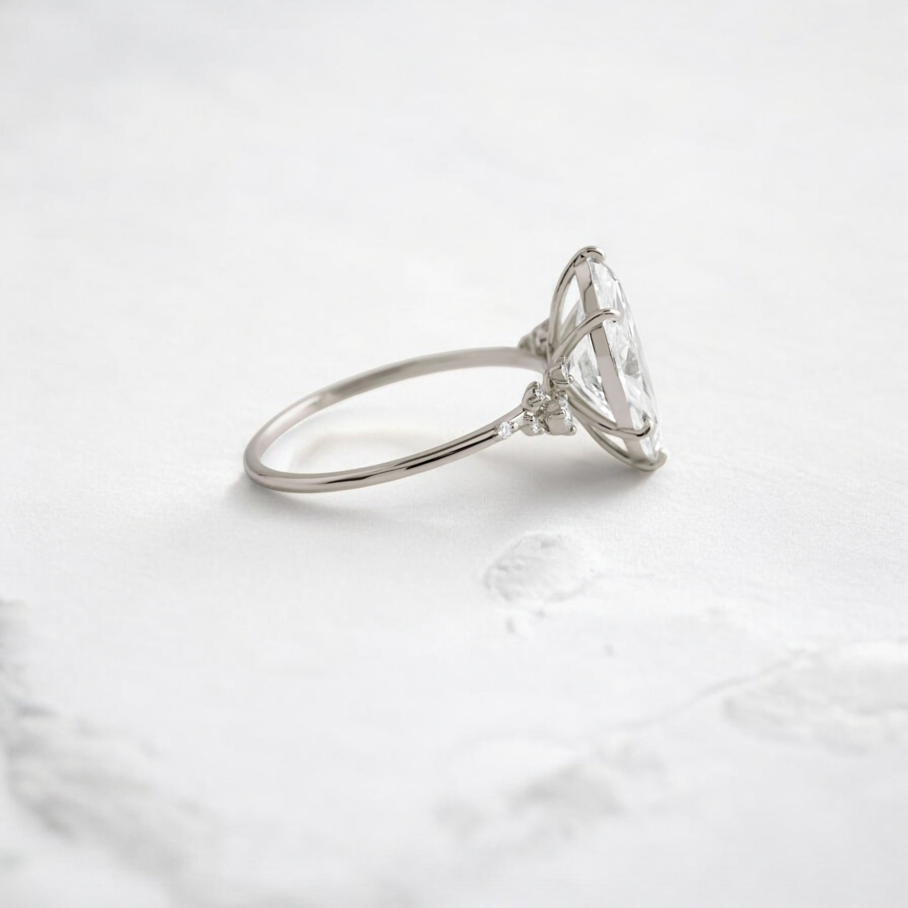 handmade-2-ct-marquise-Cut-moissanite-cluster-engagement-platinum-ring-gemfora