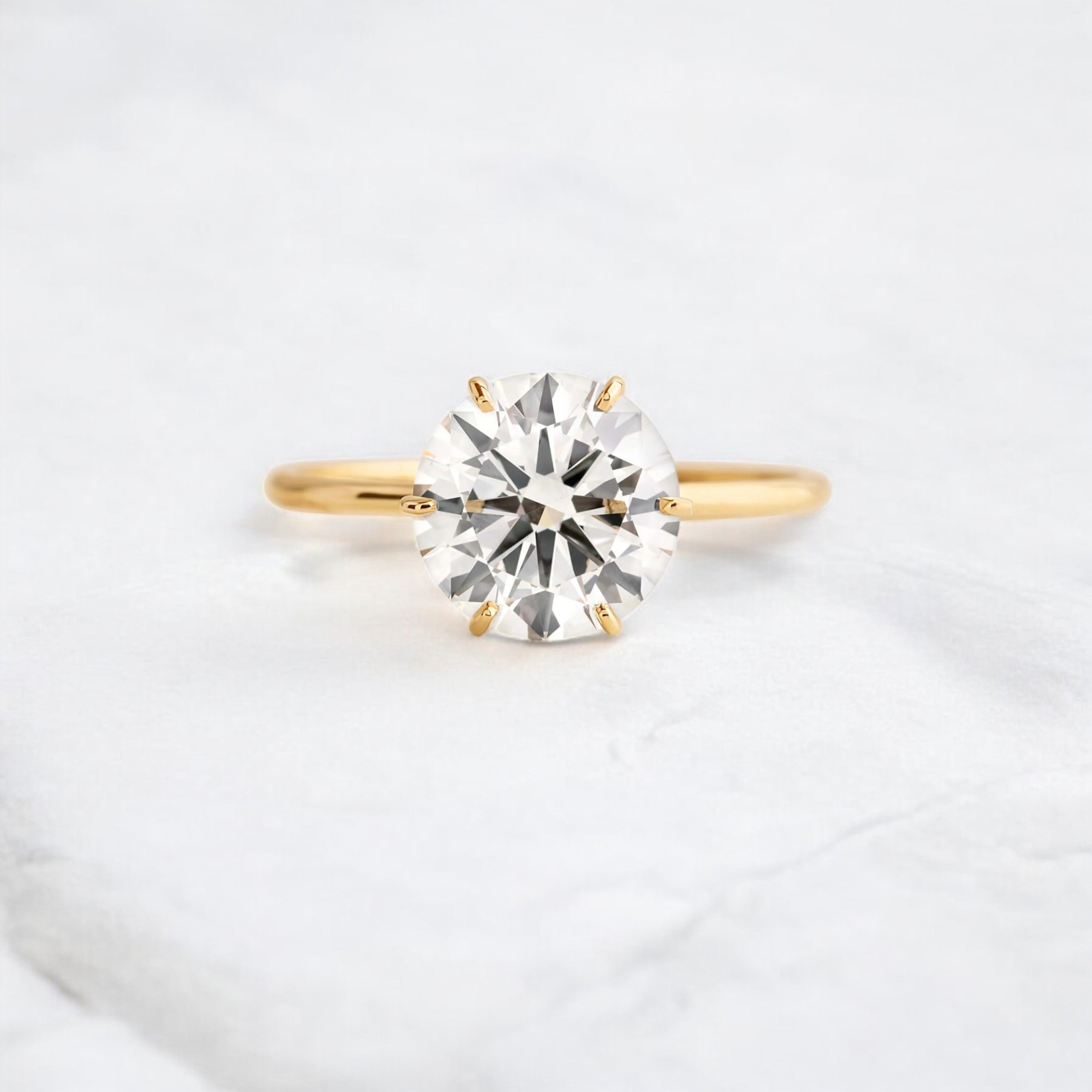 handmade-2-ct-round-moissanite-gold-ring–timeless-beauty-2-ct-yellow-gold-gemfora-1
