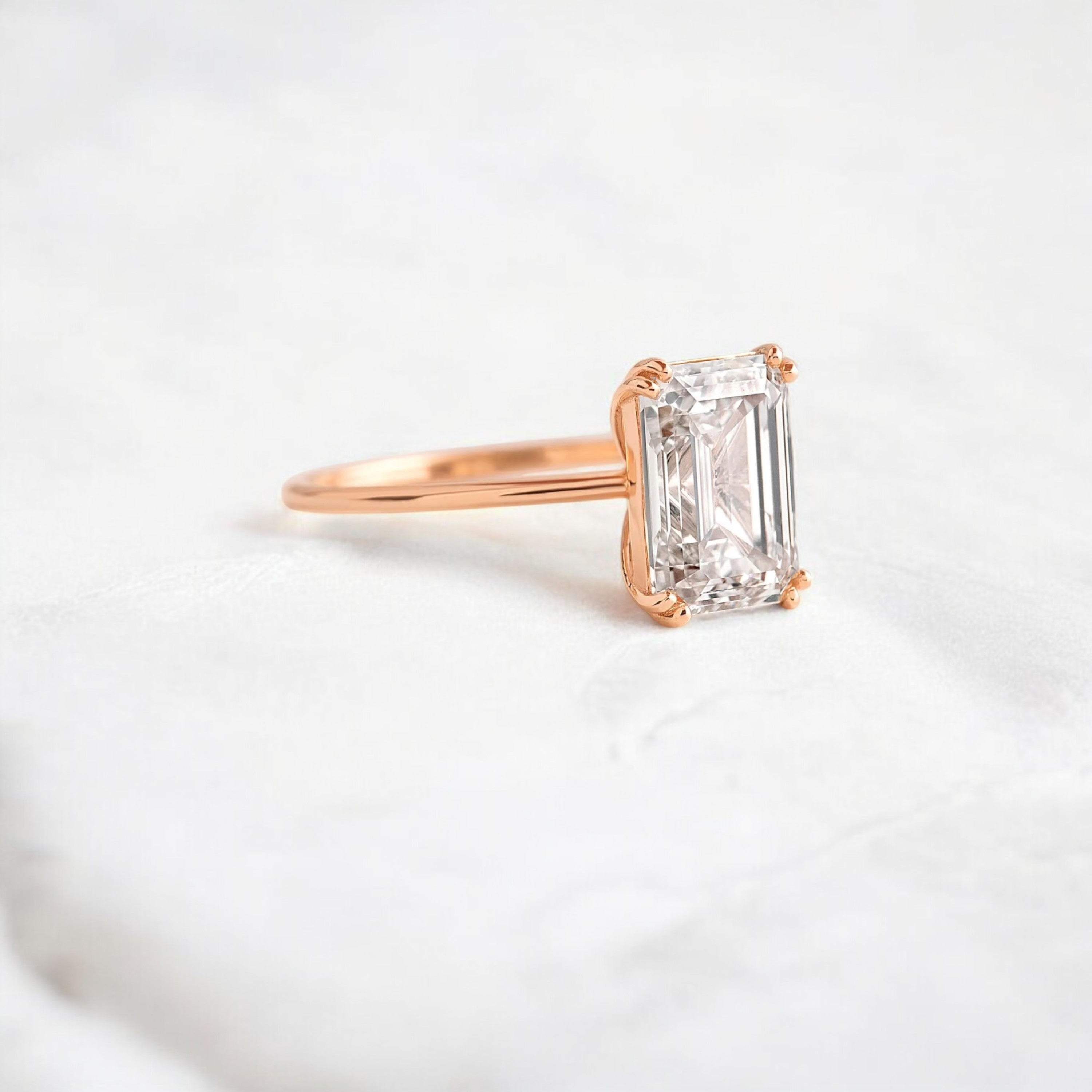 handmade-double-prong-emerald-solitaire-moissanite-engagement-ring-3-05-ct-rose-gold-gemfora