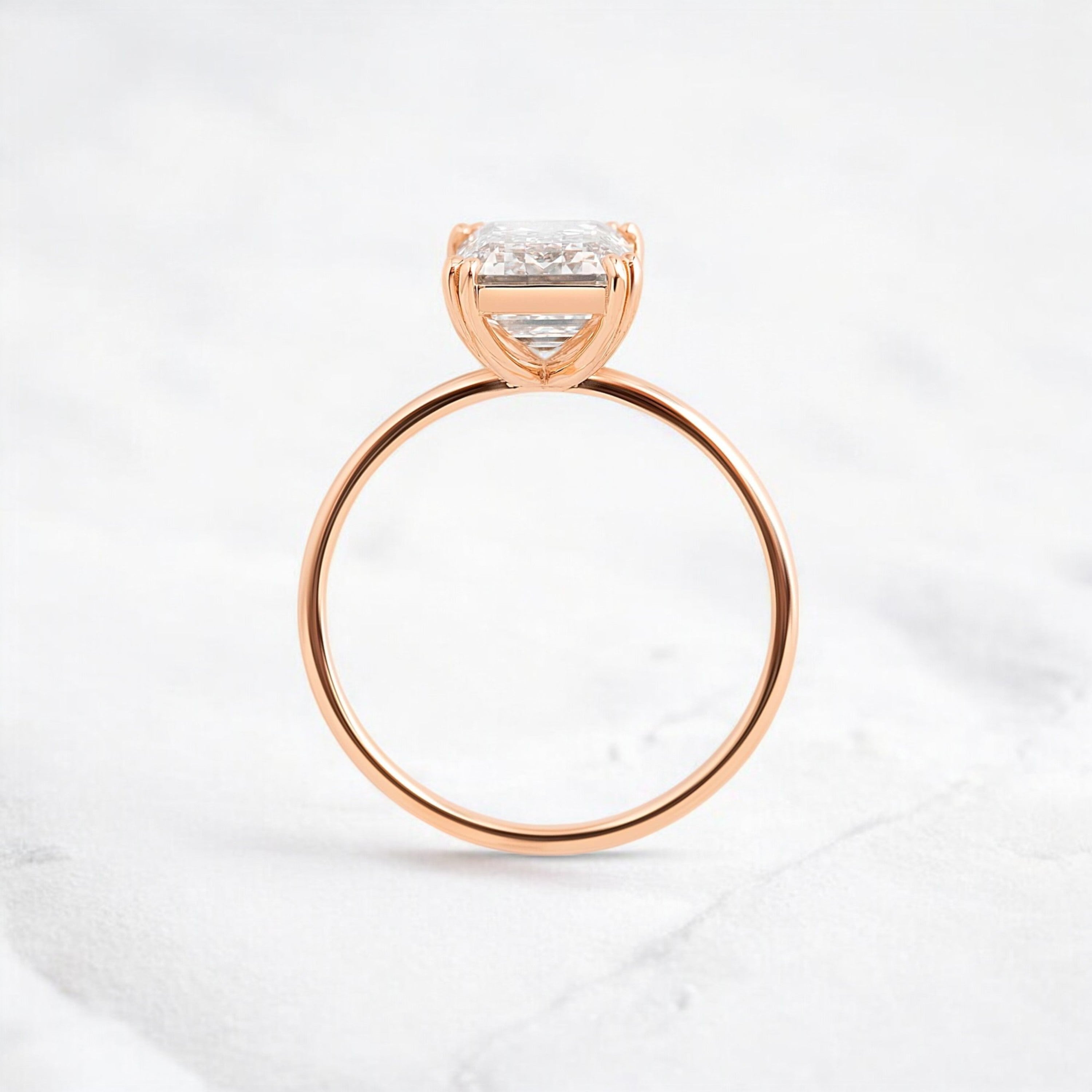 handmade-double-prong-emerald-solitaire-moissanite-engagement-ring-3-05-ct-rose-gold-gemfora