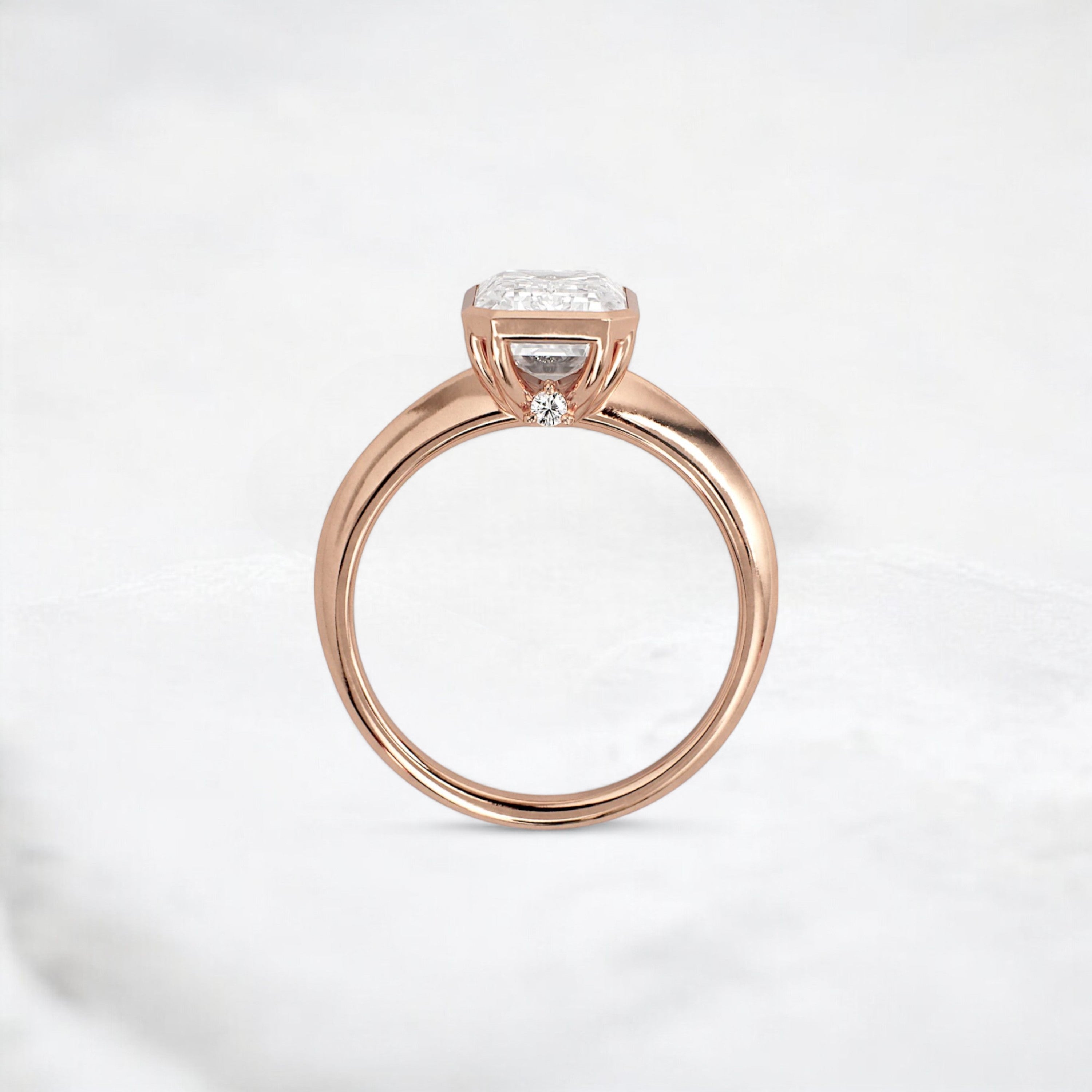 hidden-muse-emerald-glow-bezel-moissanite-engagement-ring-3-ct-rose-gold-gemfora-4