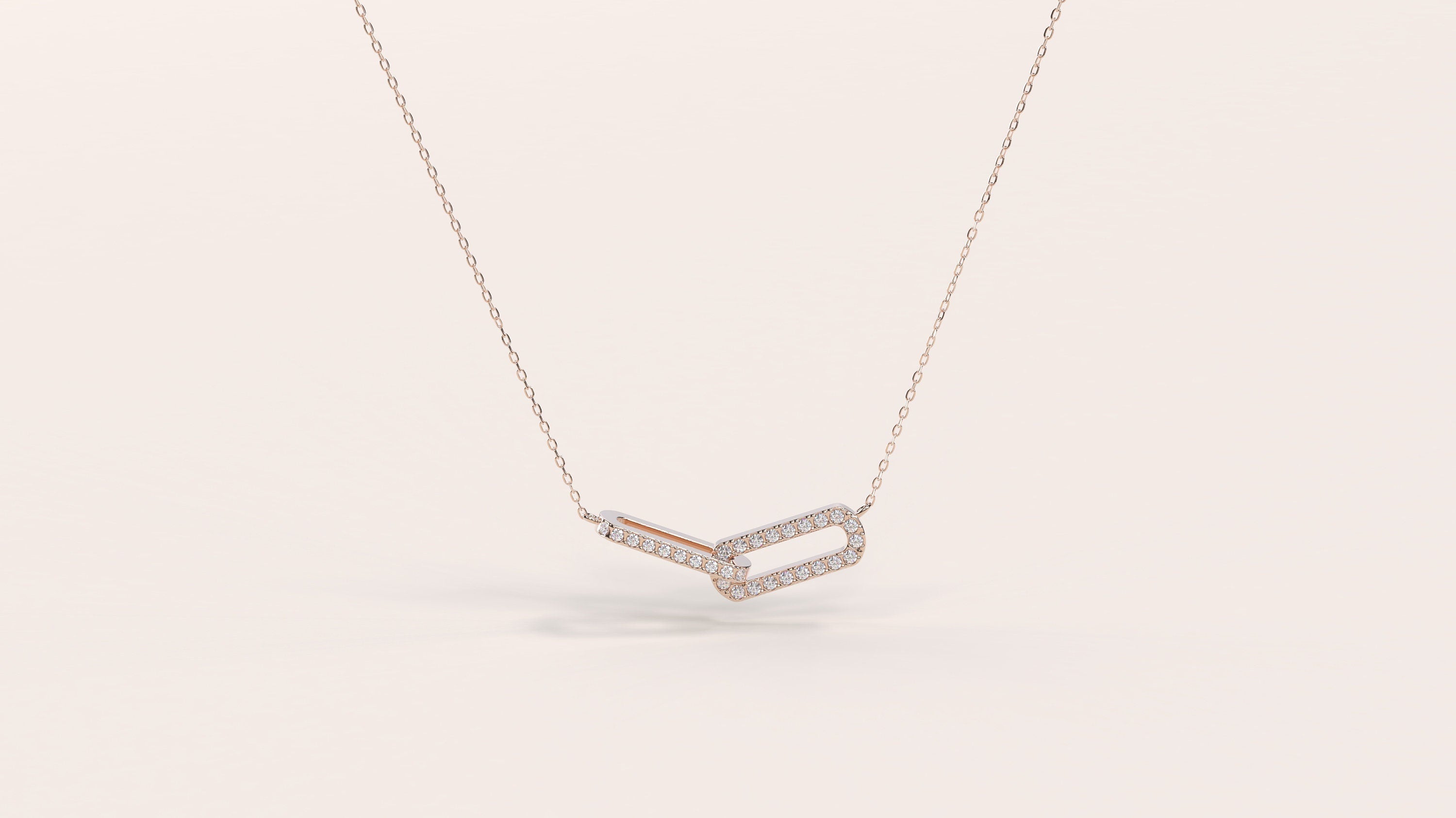 Infinity Interlinked Moissanite Diamond Circle Necklace for Women