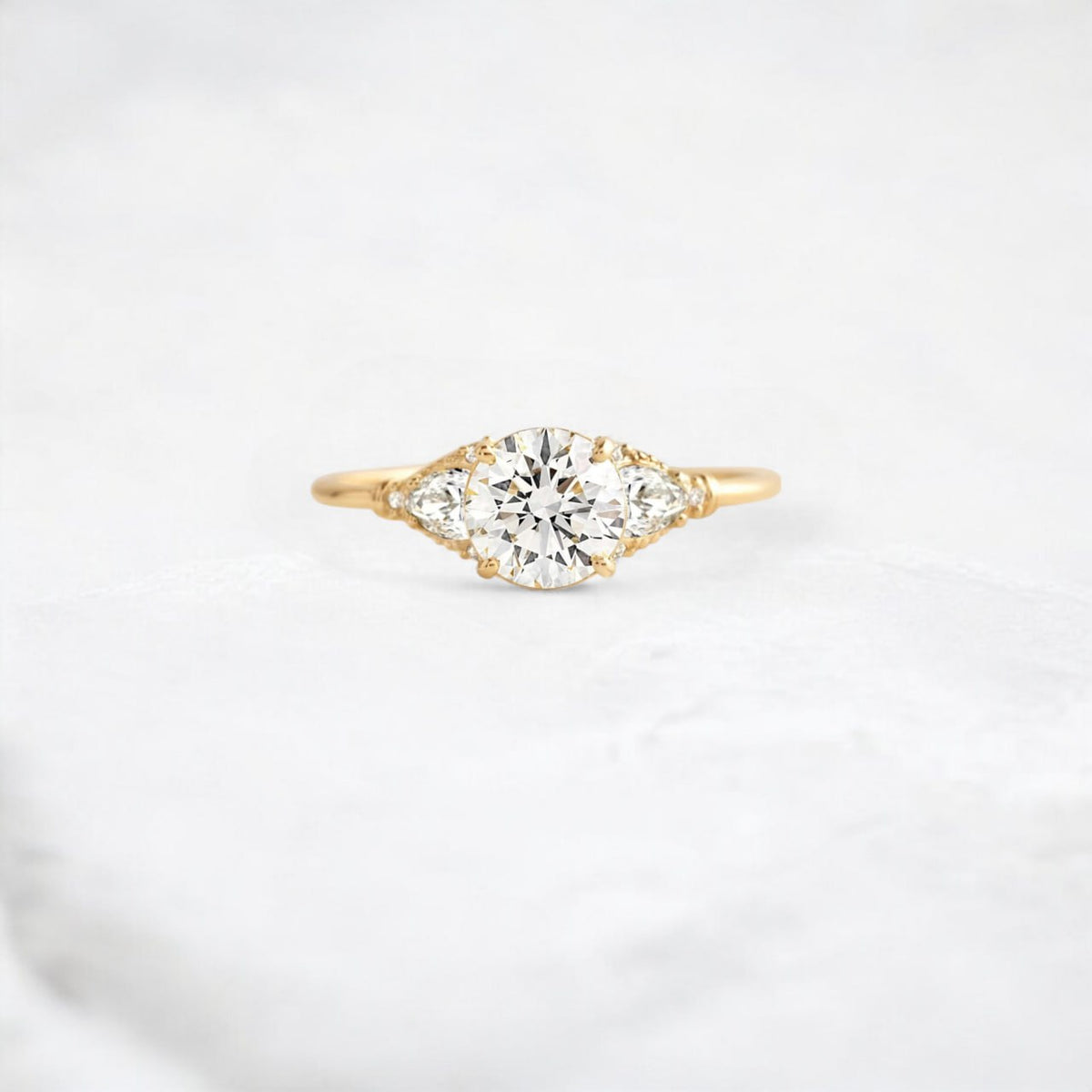 morning-light-bloom-petal-round-moissanite-engagement-ring-0-9-ct-yellow-gold-gemfora-1