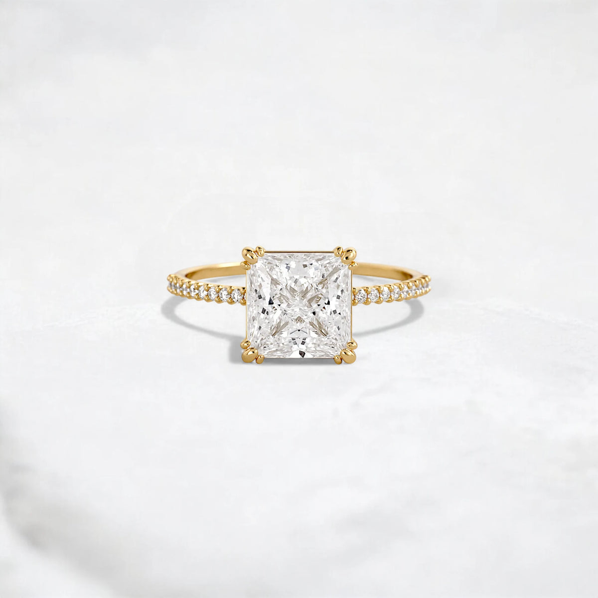 mossinite-diamond-princess-cut-2ct-pave-band-engagement-ring-1