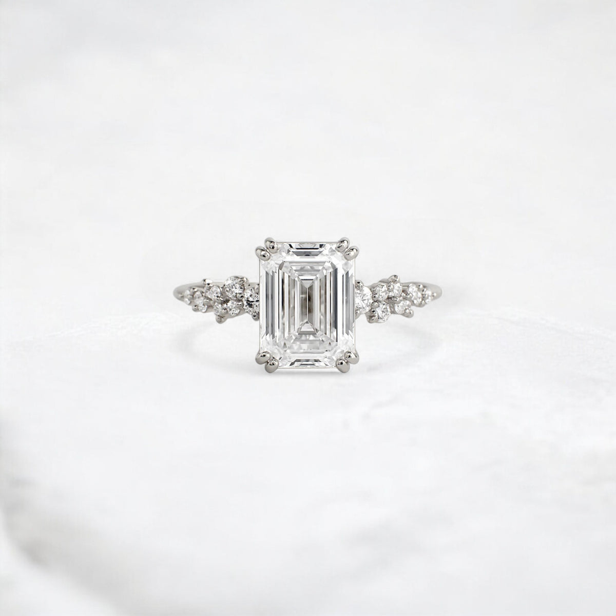 nova-whisper-emerald-cluster-shine-moissanite-engagement-ring-2-ct-platinum-gemfora-1
