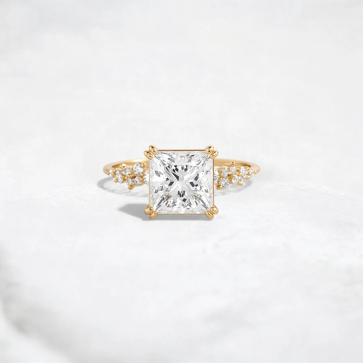 princess-shine-2ct-cluster-diamond-engagement-ring-1