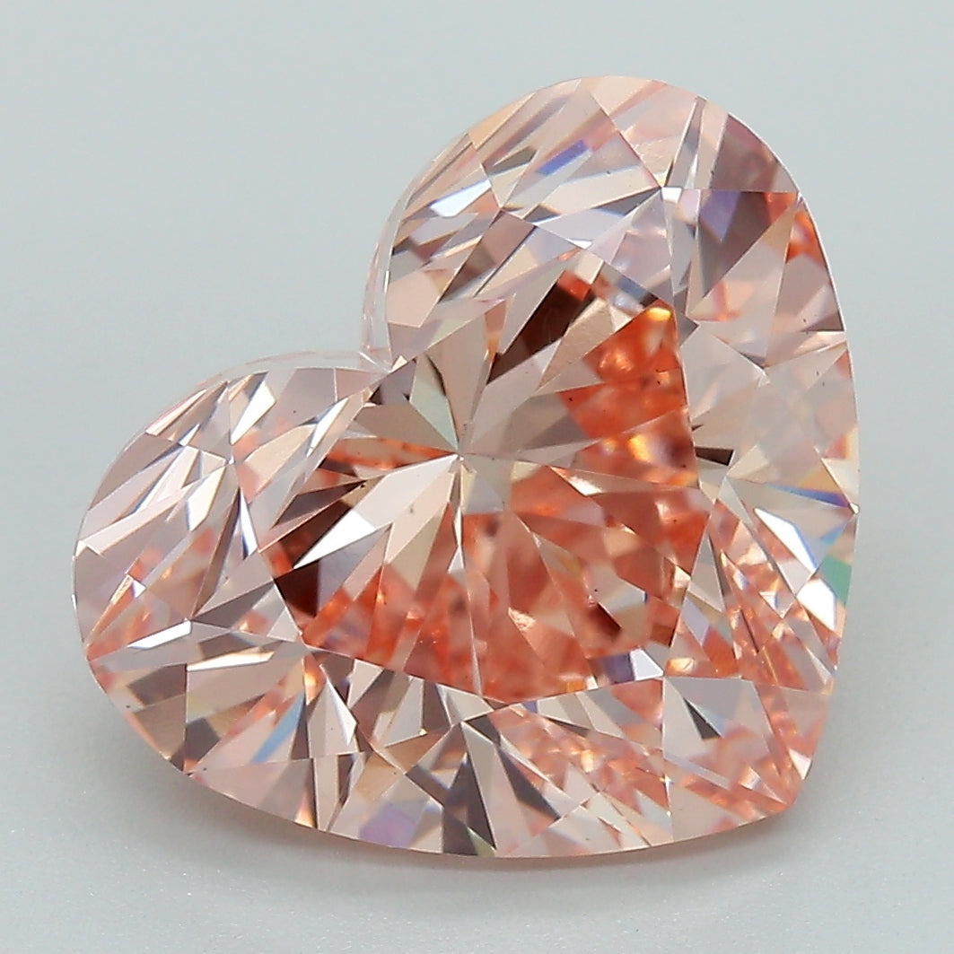 HT  CT Fancy Intense Pink VS2 Lab Grown Diamond