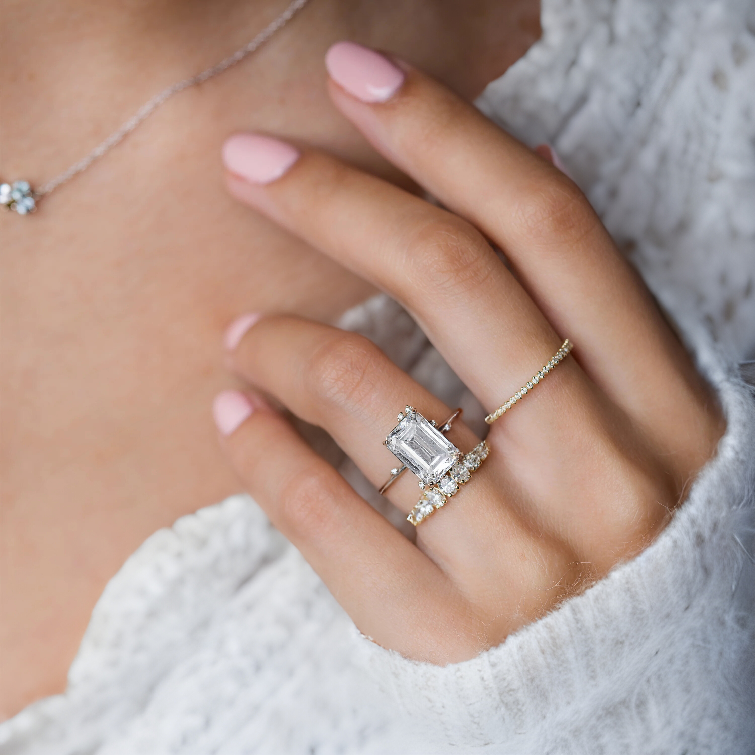 white-flameleaf-petals-emerald-moissanite-engagement-ring-model-gemfora-6
